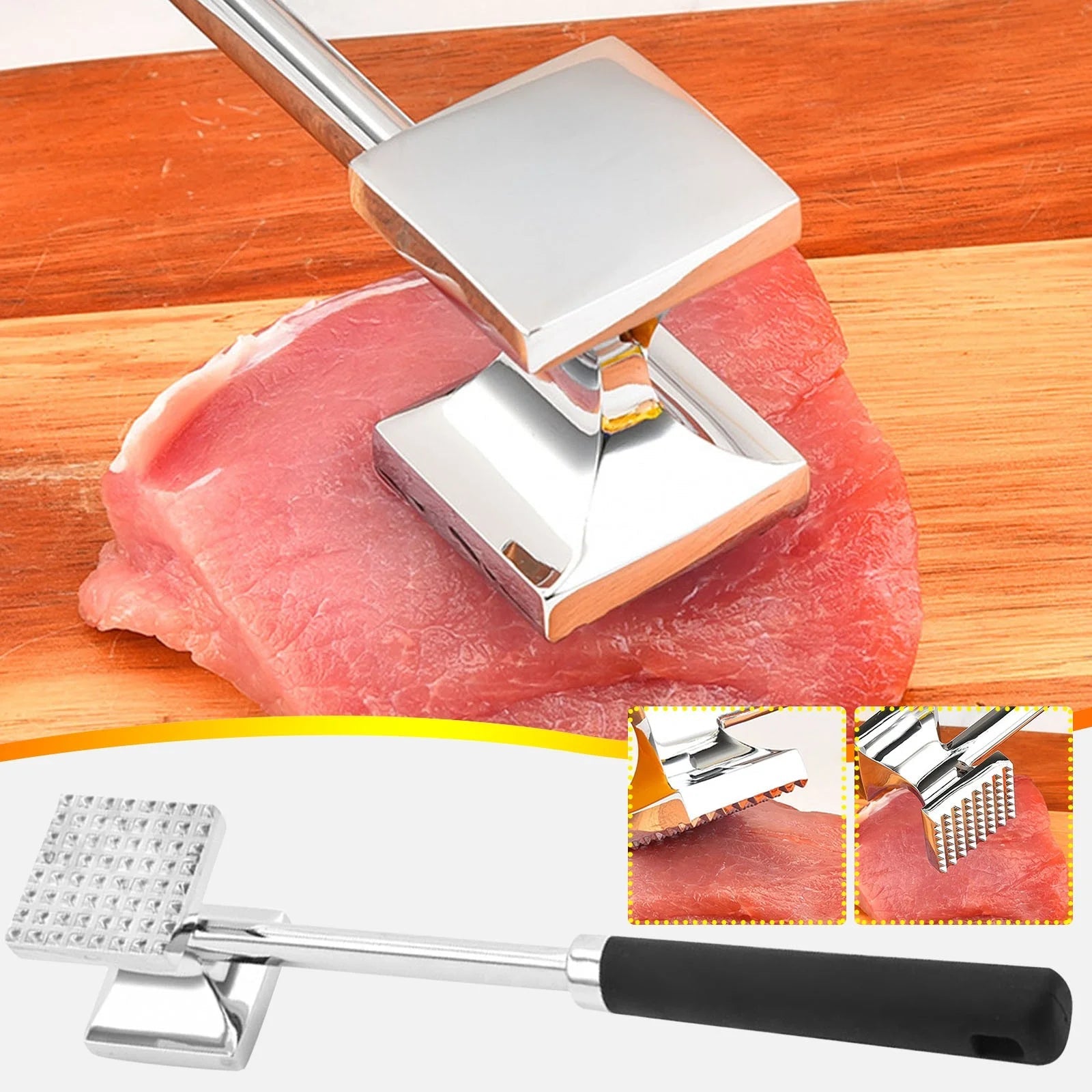 27CM Aluminum Alloy Meat Steak Kitchen Tool