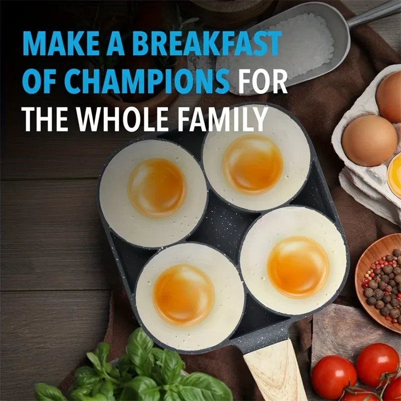 EggMaster™ 4-Hole Pan – Quick, Even Cooking