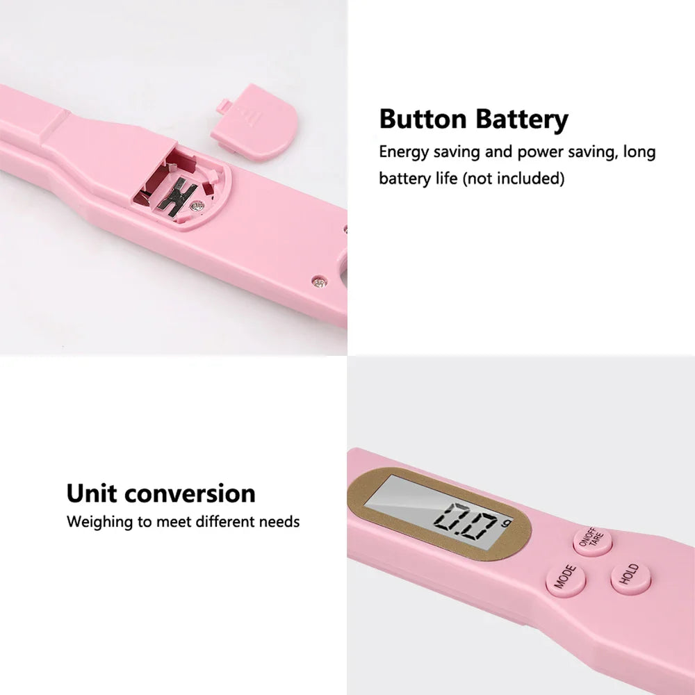 LCD Food Scale Spoon – Digital Kitchen Weight Measure (0.1–500g)